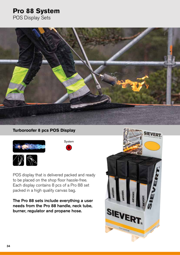 Sievert PRO 88 Brennergarnitur in Tasche - 10m 346074
