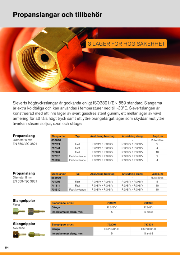 Sievert Stecknippel D4 3/8" AG LH 754216