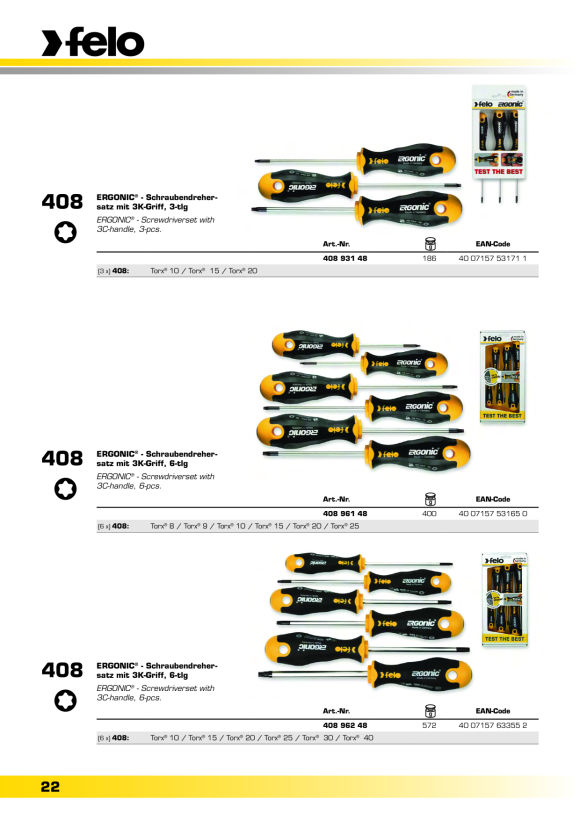 Felo  SD ERGONIC Promo Pack 24 Sets  00040092400