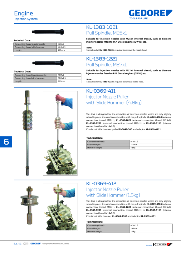 Gedore KLANN Listwa z tworzywa sztucznego KL-0186-1222
