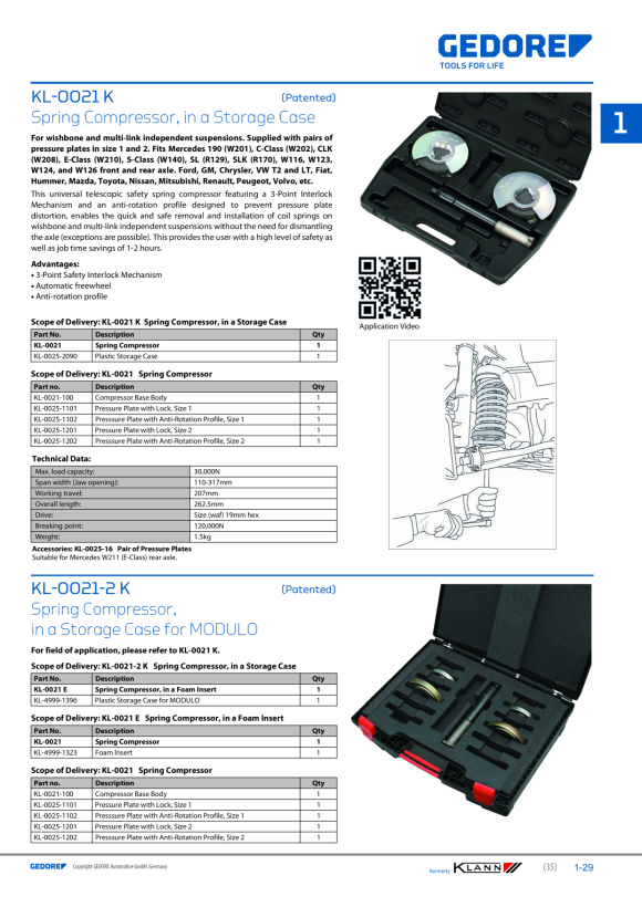 Gedore KLANN Lama, fessura 5 / 7 KL-4310-1102
