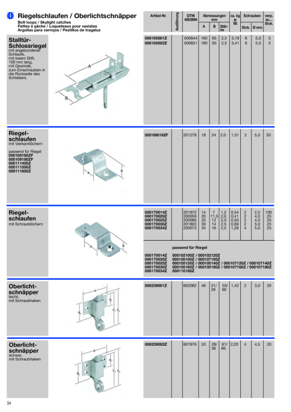 Vormann Locking loop 30X14 galvanised 000170030Z