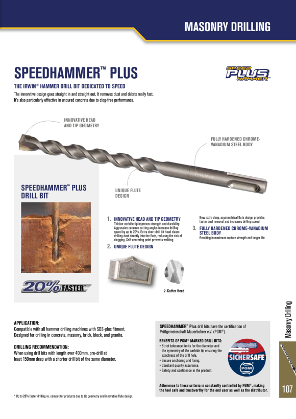 Irwin Hammerbohrer SDS-plus 5X110x50mm IW2039099