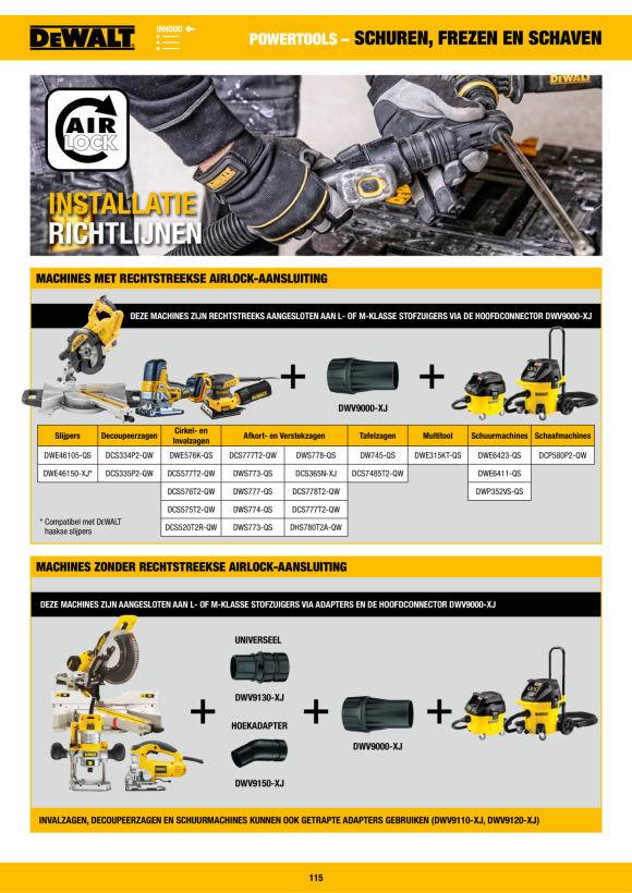 DeWalt Abricht- und Dickenhobel 2200 Watt D27300-QS 5035048130711 ...