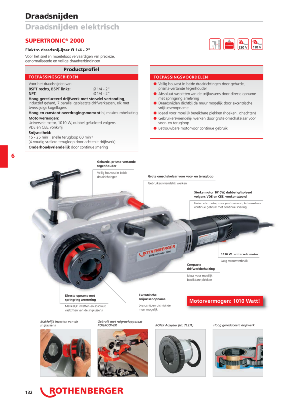 Rothenberger Kunststof koffer voor SC 1250 995858100
