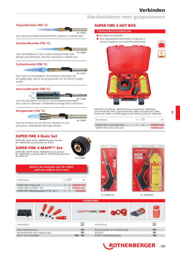 Rothenberger Vacuümset voor FF 301/402 TS FF35012