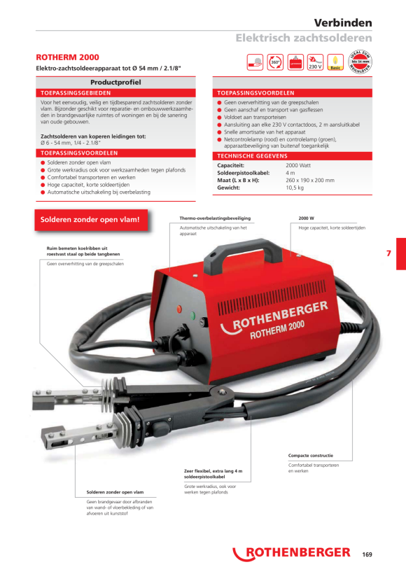 Rothenberger Plaatstalen koffer voor ROTHERM 2000 36715