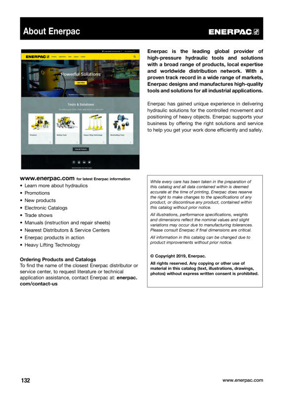 Enerpac KREUZLAGERABZIEHER BHP262