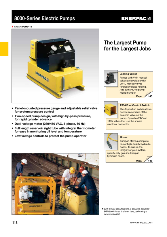 Enerpac Kit, Kabel EW720EC