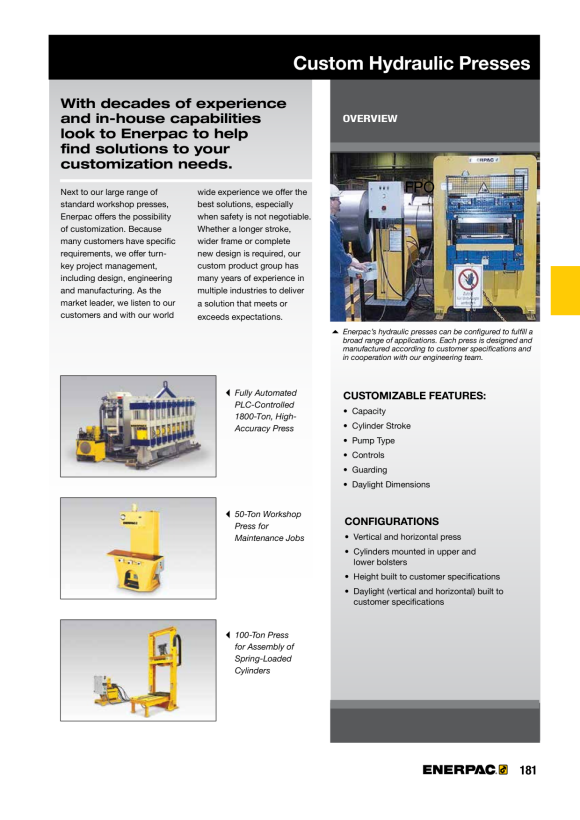Enerpac Direkt montierte Wägezelle, 900 kg Tragkraft LH10