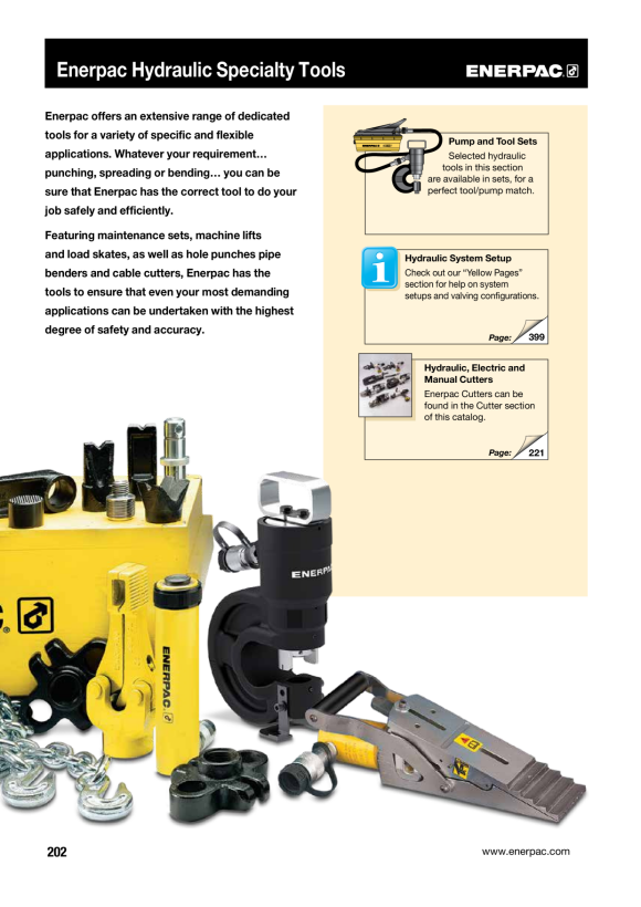 Enerpac 35-Tonnen-Hydraulikstanze und Standard-Matrizensatz mit Elektropumpe MSP351PE