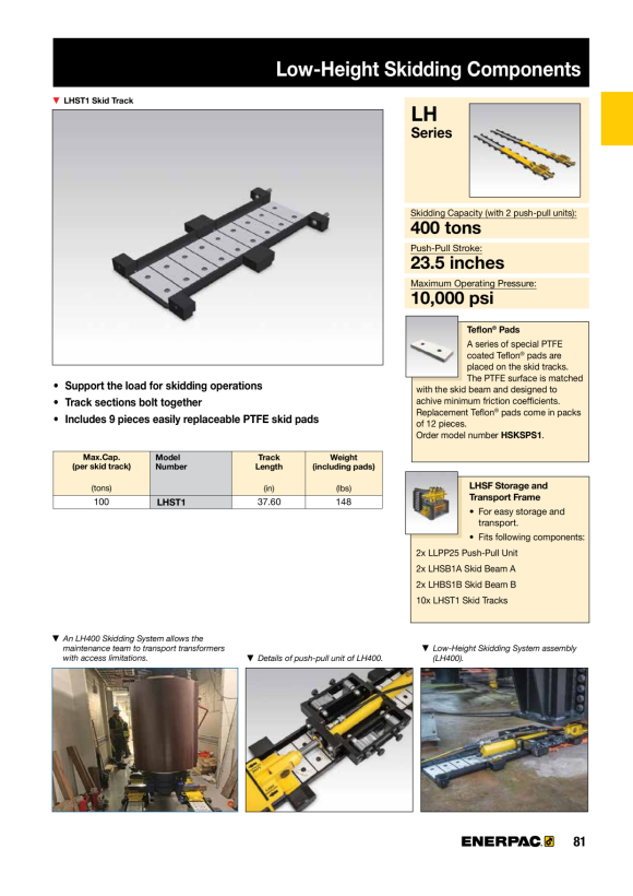 Enerpac Abzieher, Sperrgriff, hydraulisch ohne Zylinder, 2 Backen, 24 Tonnen LGHNC224