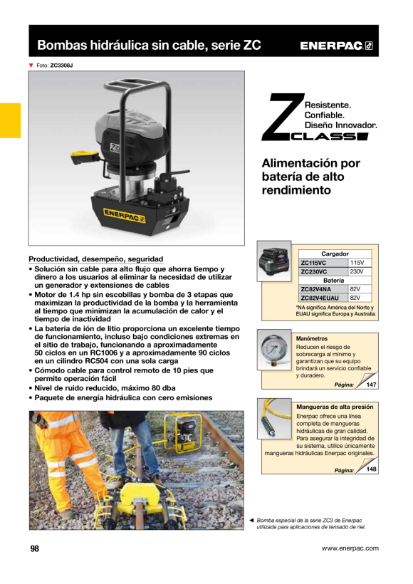 Enerpac  82V – 4AH BATTERIE – NA ZC82V4NA