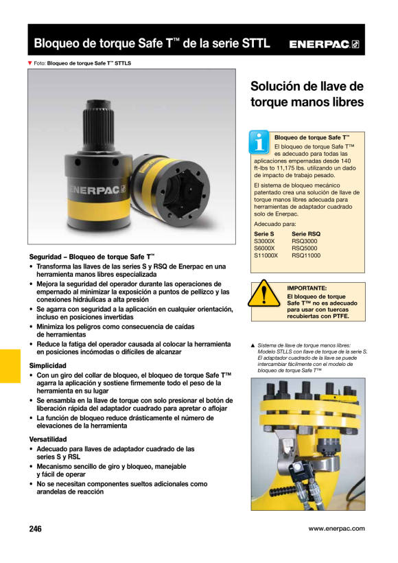 Enerpac SAFE T TORQUE LOCK S6000X 60MM A/F STTLS61560M