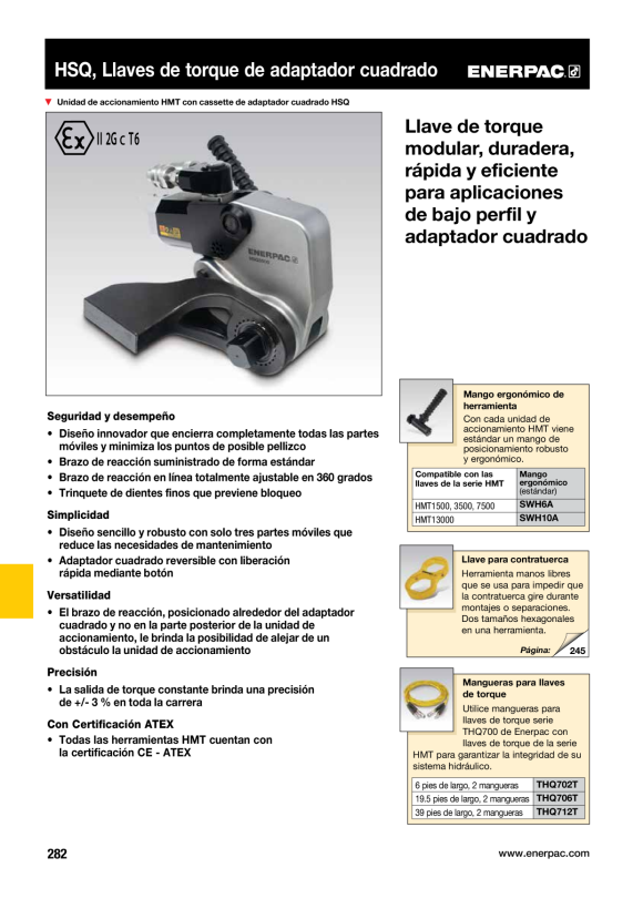 Enerpac ABGEWINKELTE POSITIONIERGRIFFE W8000X & W15000X SWH10A