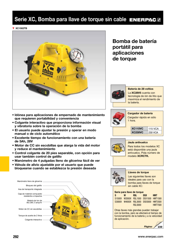 Enerpac BATTERIE, 28 VOLT XC28V5