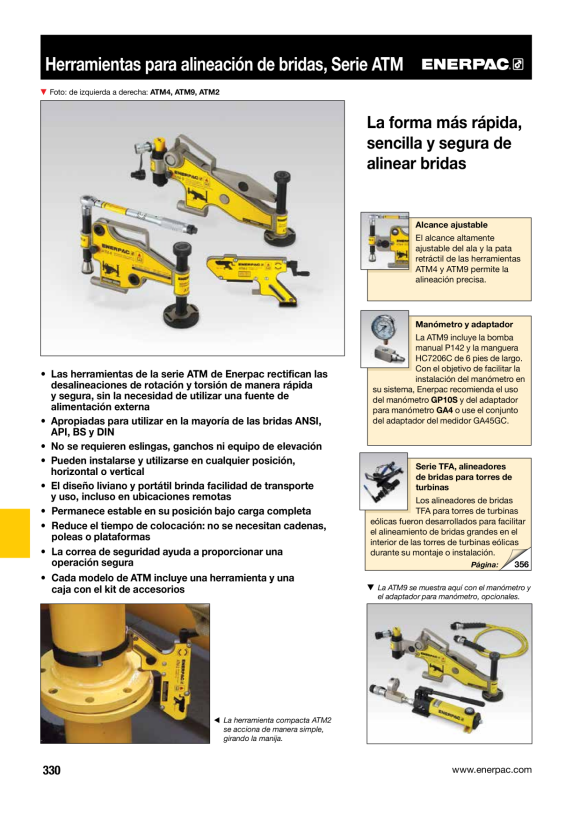 Enerpac FLANSCH-AUSRICHTUNGSWERKZEUG 9 TONNEN ATM9