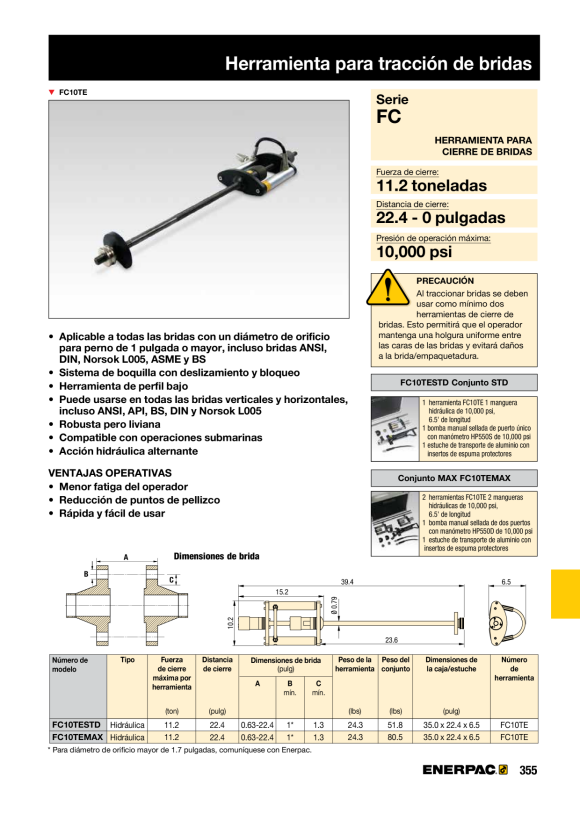 Enerpac Mini-Gap-Flanschspreizer MG7TMSTD