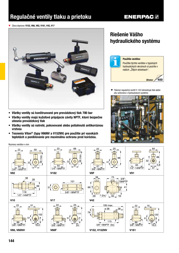 Enerpac VENTIL V66NV