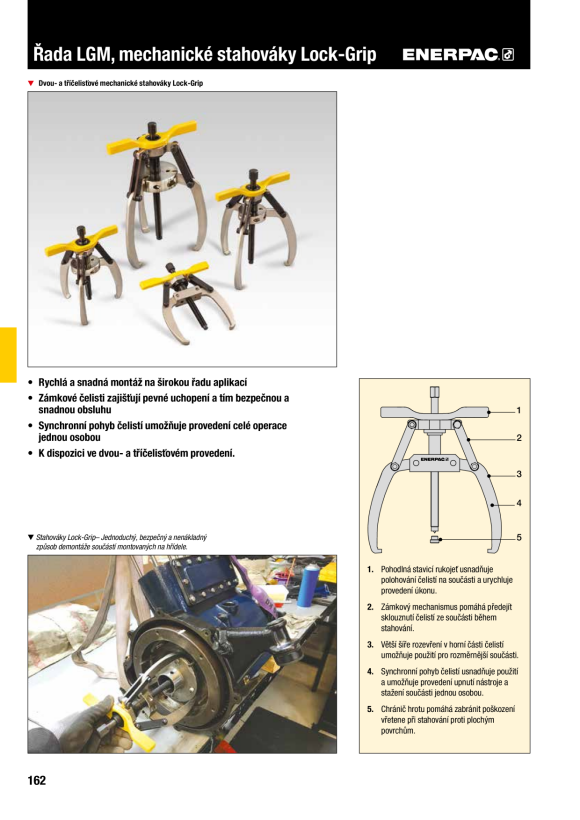 Enerpac MECHANISCHER ABZIEHER, 2 BACKEN, 7 TONNEN LGM207