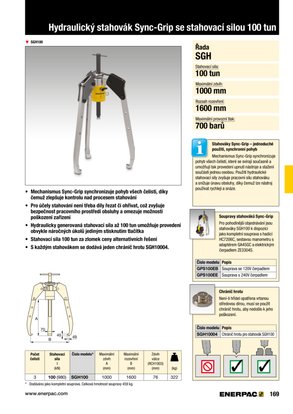 Enerpac ABZIEHER, INNEN, 2-3 BACKEN, KLEIN IPM3