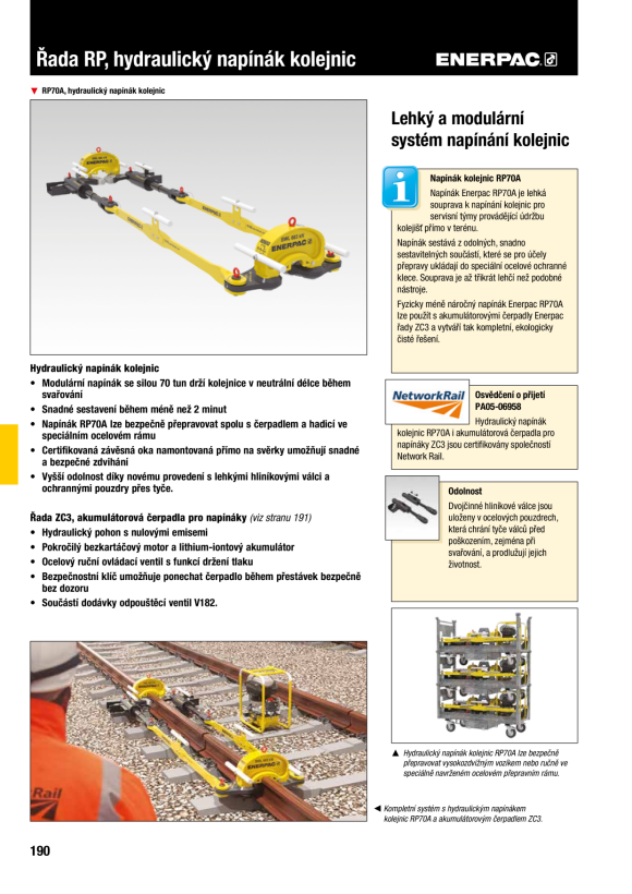 Enerpac SCHIENENABZIEHER 70T RP70A