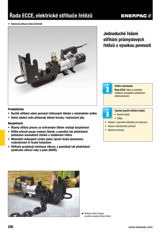 Enerpac SCHNEIDER - KETTE, ELEKTRISCH, 120 V, 26 MM ECCE26B