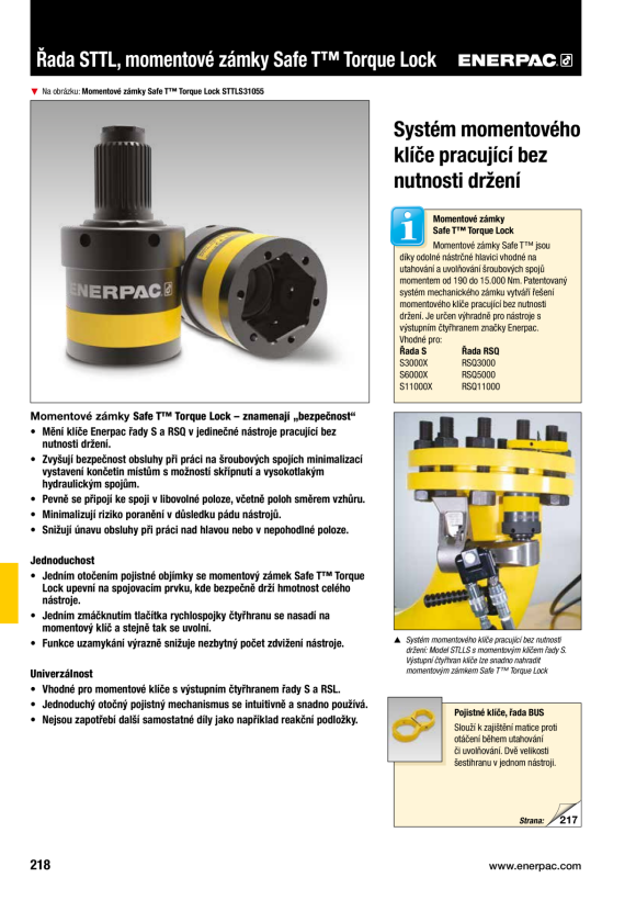 Enerpac SAFE T TORQUE LOCK RSQ11000 60MM A/F STTLR111560M