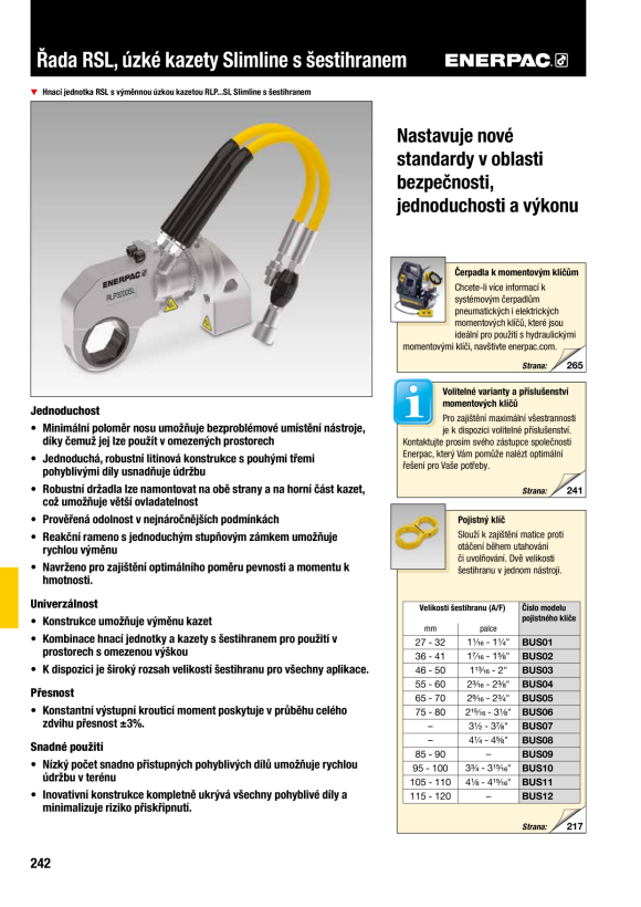 Enerpac SICHERUNGSSCHLÜSSEL 3,1/2”-3,7/8” BUS07