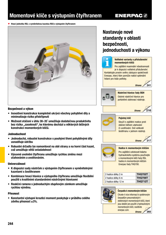 Enerpac RSL5000 SQ. DR-KASSETTE 1 1/2” – MAX. 5303 FT.LBS/7190 NM RSQ5000