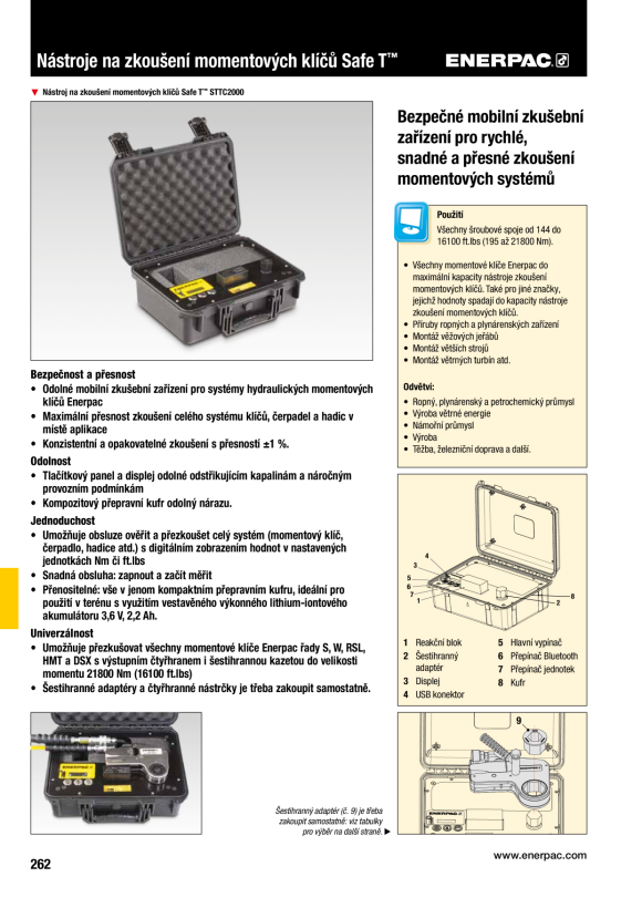 Enerpac SICHERES DREHMOMENTPRÜFGERÄT – MAX. 2140 FT.LBS - 2900NM STTC2000