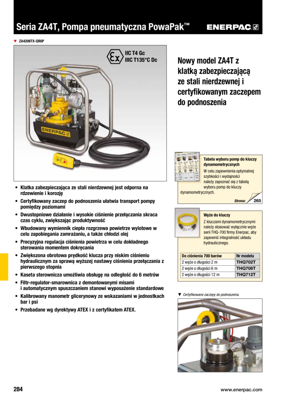 Enerpac PUMPE ZA4T VA42-HAWE 8L HEBEPARKER B-2600PSI ZA4208TX-QR0P
