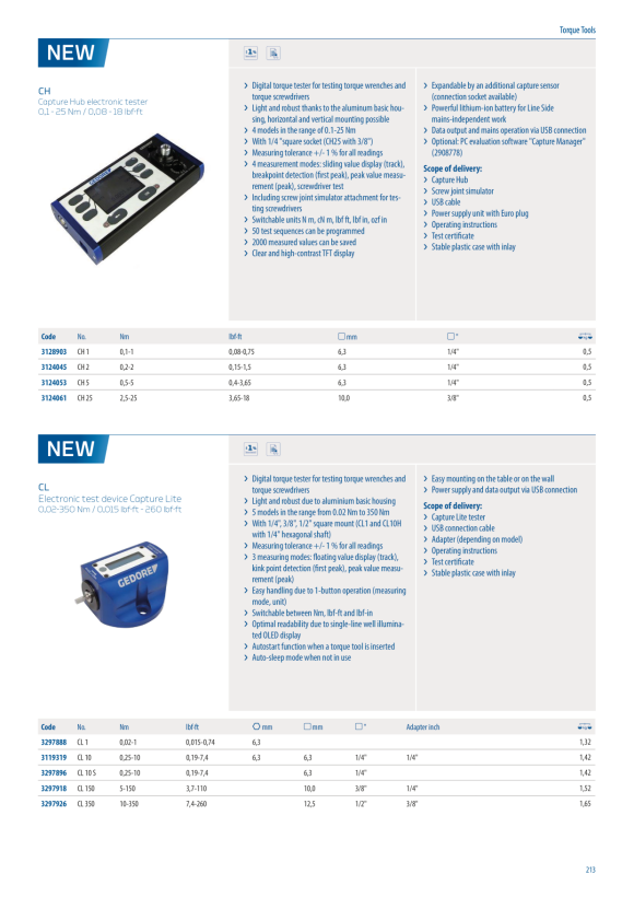 GEDORE Elektronisk momentnøgle med vinkel E-torc2 Z 22 100-600 Nm ET2SZA 600