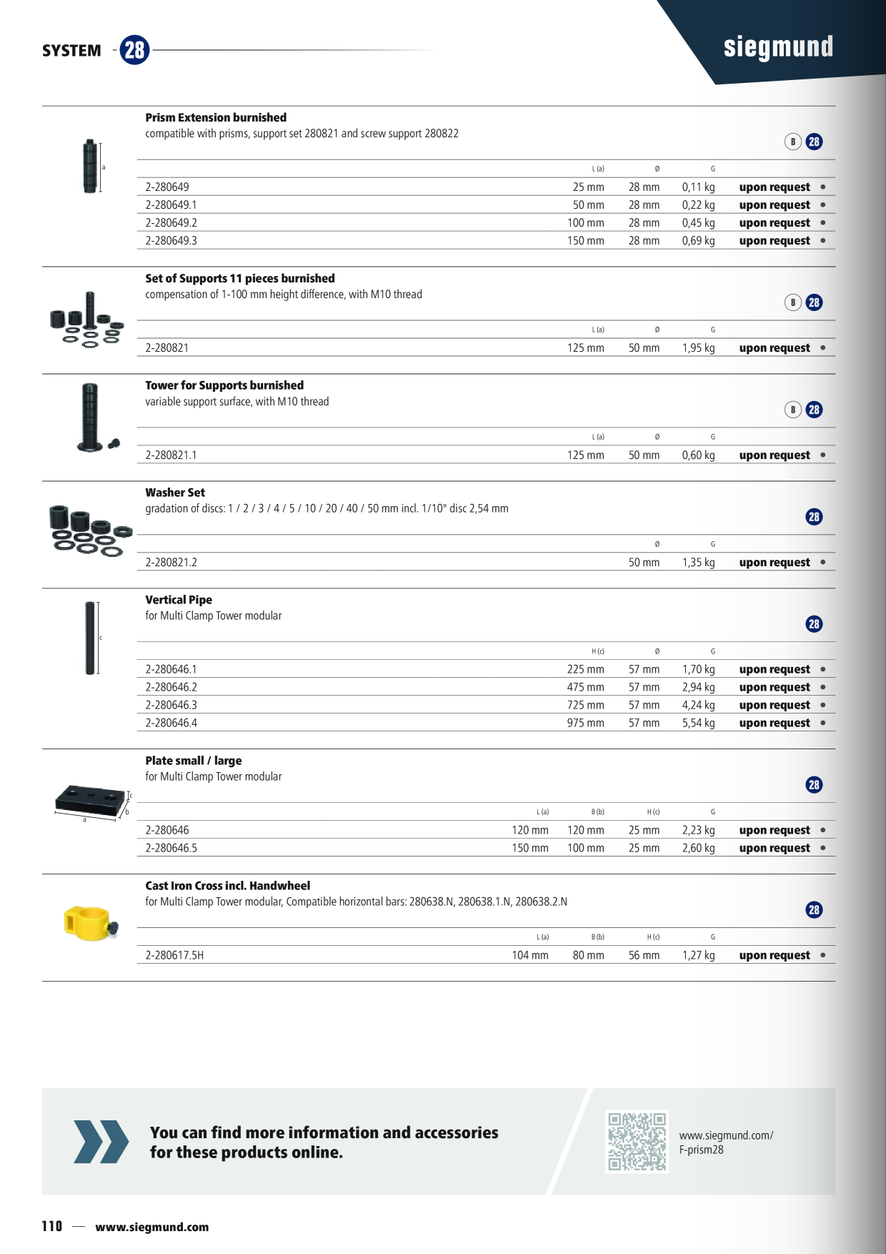 SIEGMUND Main catalogue Welding and clamping table systems Vices Table