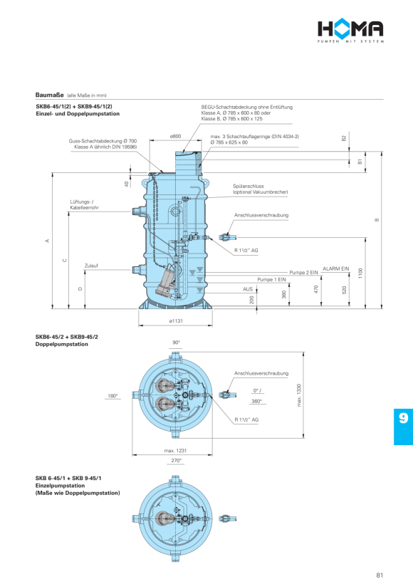 Homa KS-Fertigschacht SKB9-45/2 9821017