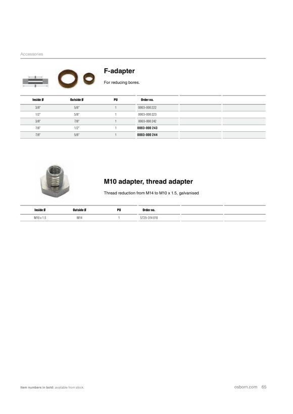 Osborn POLIER-SET 125mm SPECIAL OSBORN          6900059100