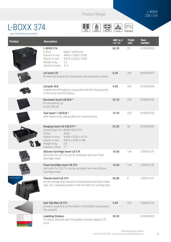 BS Systems L-BOXX 374 BSS 6100000308