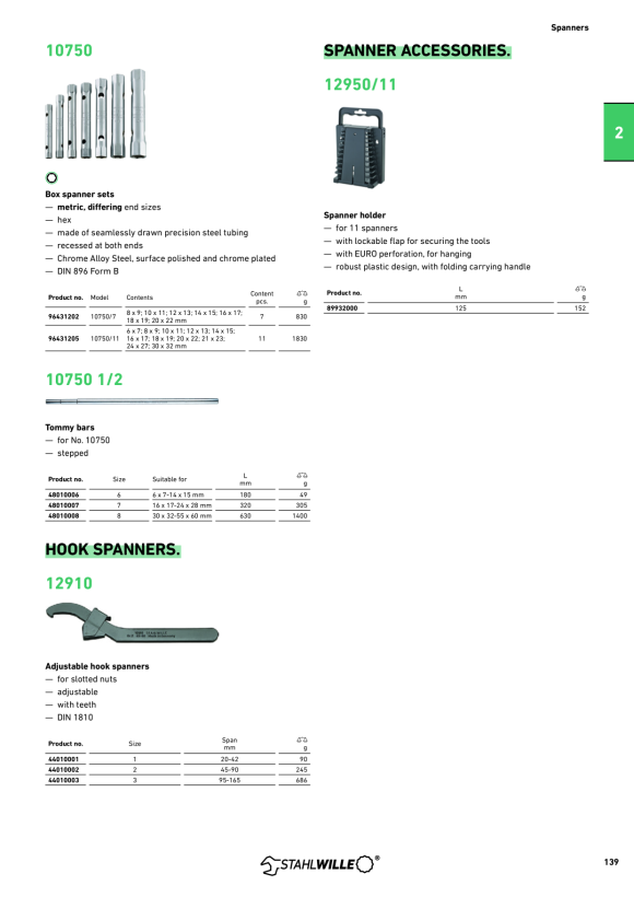 STAHLWILLE SCHLUESSELHALTER, ALLGEMEIN 89932000