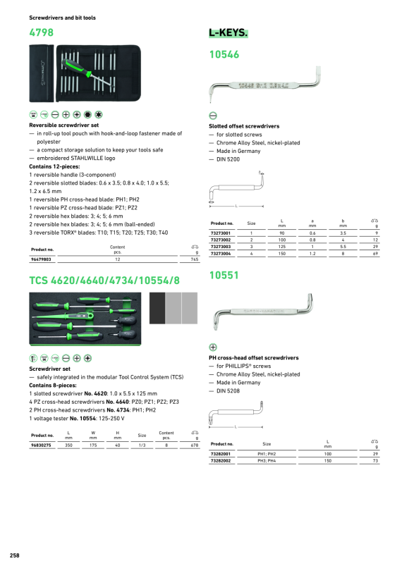 STAHLWILLE WINKELSCHRAUBENDREHER INNENSECHSKANT 43153090