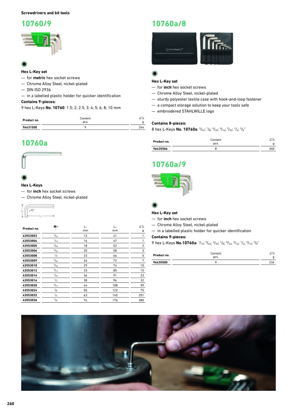 STAHLWILLE WINKELSCHRAUBENDREHER INNENSECHSKANT 43553009