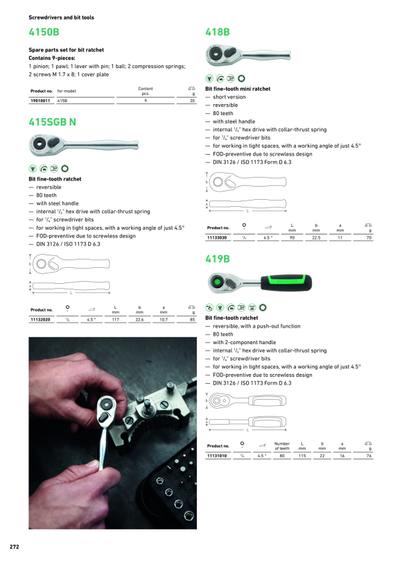 STAHLWILLE 4150B Repuestos Para Carraca 19010011