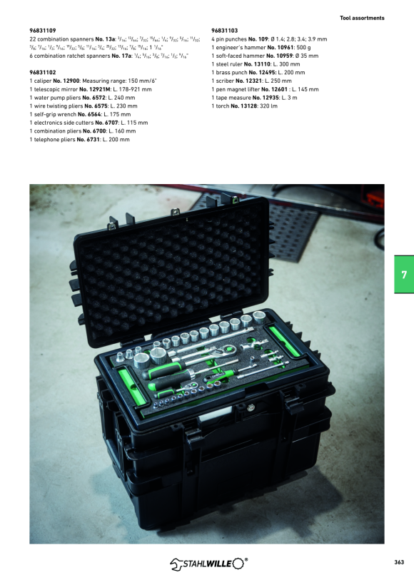 STAHLWILLE TCS 13214a/1 WT/LM 2 Werkzeugsortiment im Tool-Control-System 96831107