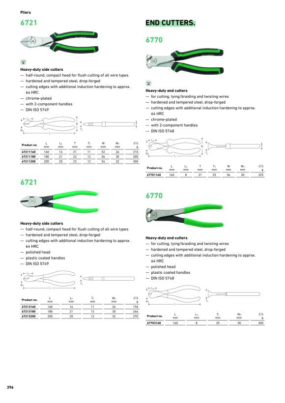 STAHLWILLE 6638 Aderendhülsenzange L.220mm 66383220