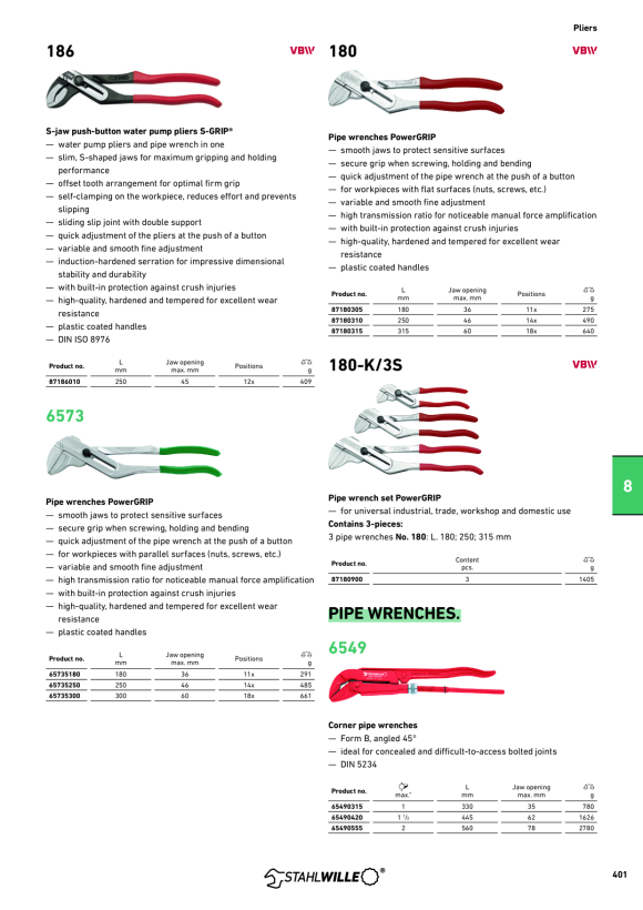 STAHLWILLE 99/4 Sanitärsortiment 4tlg. 87991500