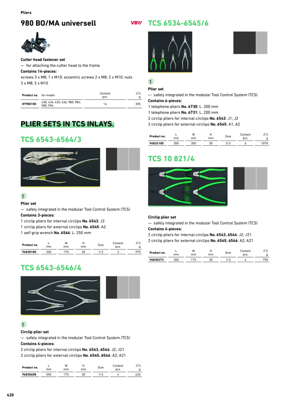 STAHLWILLE 980/14 BO/MA Messerkopfschraubensatz 14tlg. 87980100
