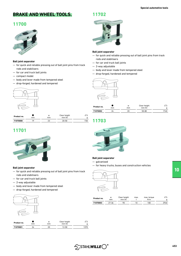 STAHLWILLE BREMSSATTELBUERSTE 77440002