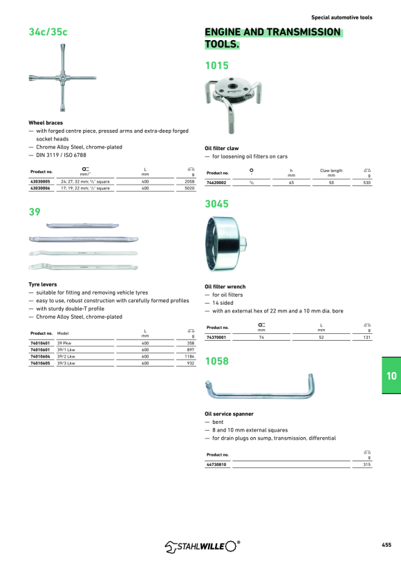STAHLWILLE 11704 Kugelgelenkabzieher 90mm 71070004