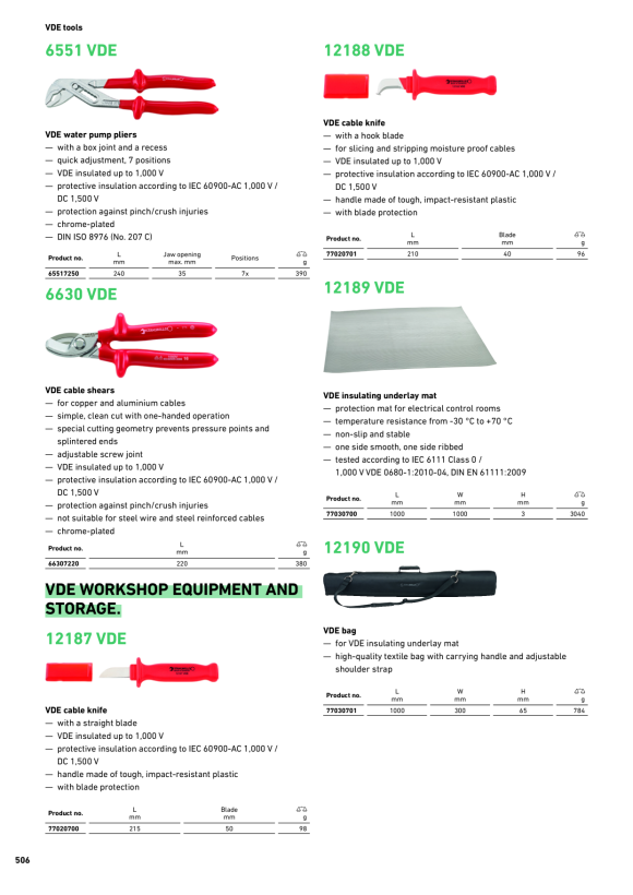 STAHLWILLE 6551 7 250 VDE VDE-Wasserpumpenzange L.240mm 65517250