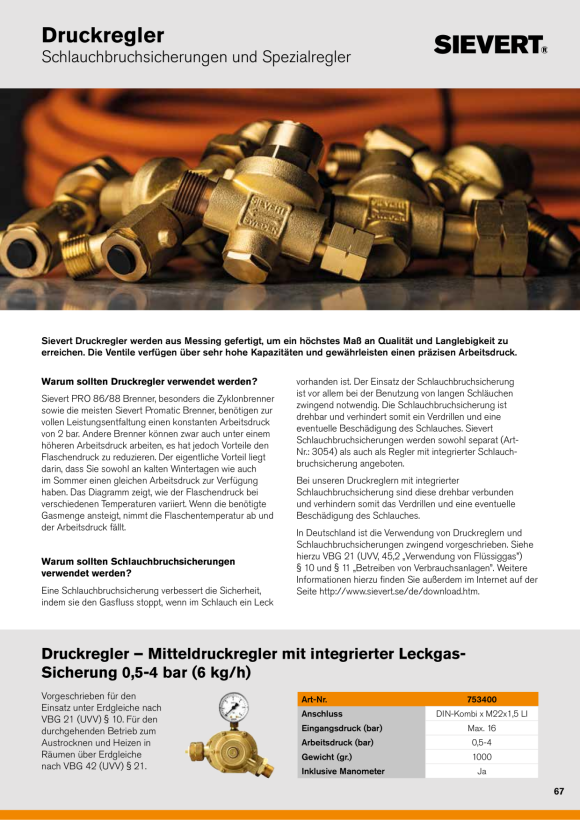 Sievert Anschlussadapter M 22x1,5 li x 3/8" li 753420