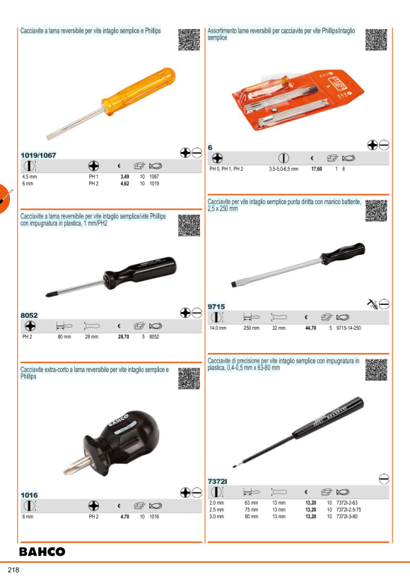 BAHCO Schraubendreher-Satz, BahcoFit, 5-tlg, Schlitz B219.045